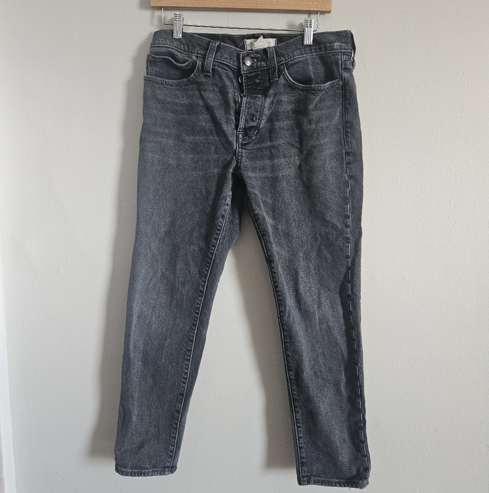 Madewell Relaxed Taper Jeans, Black